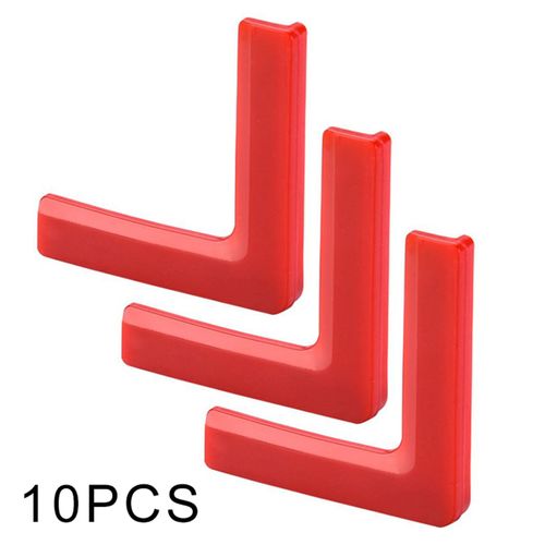 Protecteurs De Bords De Meubles Anti-Collision,Bordure D'angle En Pvc À Angle Droit,Protection De Fenêtre,Verre,Emballage D'angle De Table,10 Pièces - Type Rouge