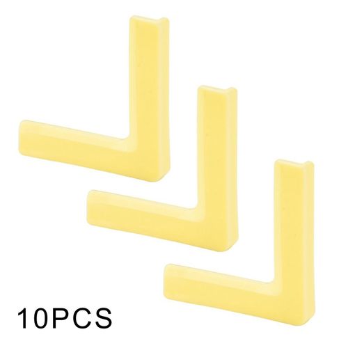 Protecteurs De Bords De Meubles Anti-Collision,Bordure D'angle En Pvc À Angle Droit,Protection De Fenêtre,Verre,Emballage D'angle De Table,10 Pièces - Type Yellow