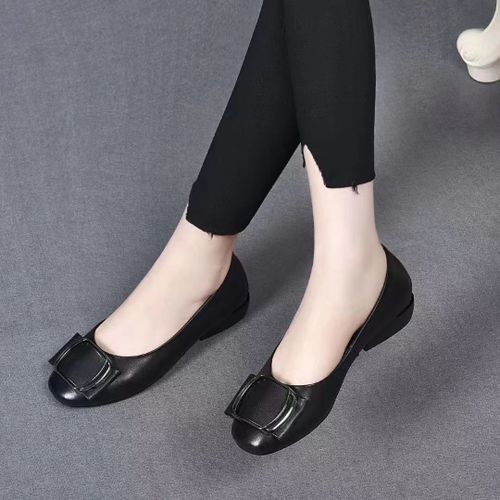 Chaussures Chaussures Talons Bas En Cuir Pu Souple Pour Femmespeu Profondespointuesparkerconfortmèreescarpinstalons Optiquesdamestravailpetites Chaussures Décontractées