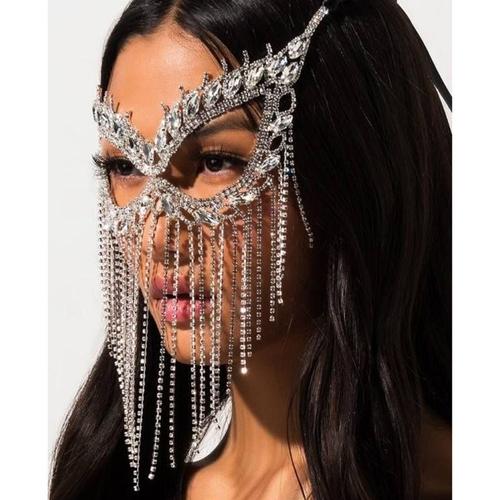 Couleur Argent De Type D - Masques De Voile À Pampilles En Biscuits Pour Femmes, Bijoux De Visage Boho, Jotim Masade, Soirée Séparés Ante, Accessoires De Olympiques Sexy, Mode Charmante