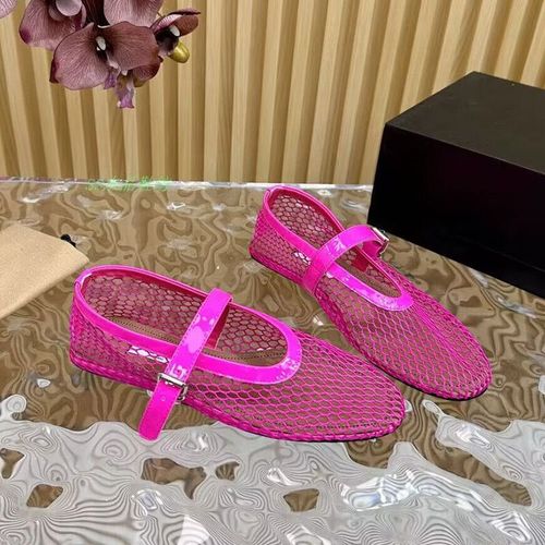 Chaussures Escarpins De Ballet En Maille Pour Femmesbout Rondsangle Bouclemode