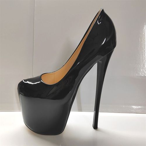 Escarpins Fétichistes À Talons Hauts Pour Femme,Chaussures De Brevà Plateforme,Sexy,Verni,Rouge,Vert,Ixde Mariage,Stripper,Grande Taille 50,22cm