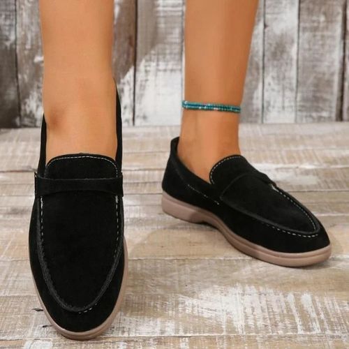 Chaussures Mocassins Plats En Daim Pour Hommechaussures De Marche Confortables Et Décontractéesde Haute Qualité