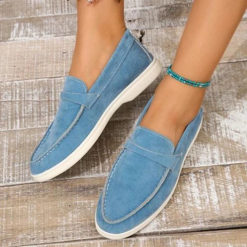 Chaussures Mocassins Plats En Daim Pour Hommechaussures De Marche Confortables Et Décontractéesde Haute Qualité