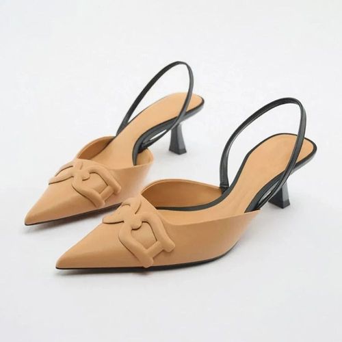 Chaussures Trafescarpins Talons Hauts Et Nministériels D En Strass Pour Femmechaussures D'été Transparentes