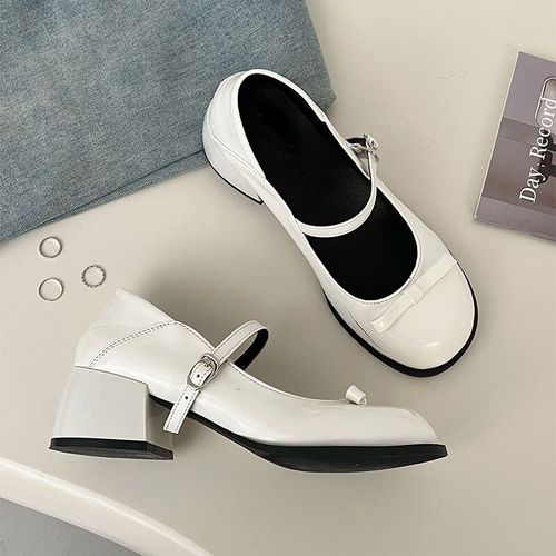 Mary-Chaussures À Essence À Talons Bas Pour Femmes,Élégantes,Décontractées,À La Mode,Simples,Style Collège,Printemps 2024