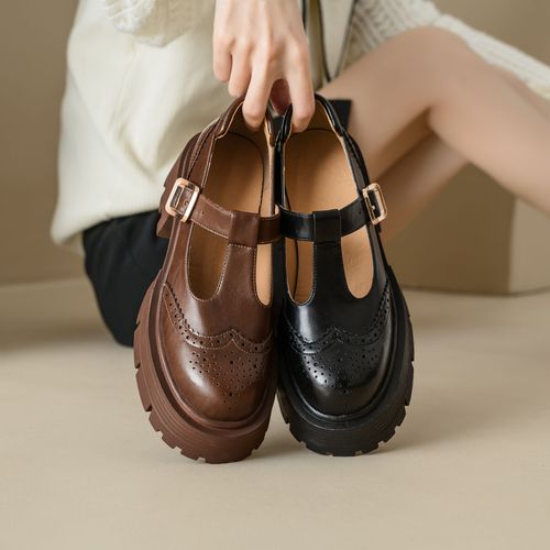 Escarpins En Cuir Véritable Pour Femmes,Chaussures À Talons Optiques,Plates-Formes,Mocassins Pour Femmes,Chaussures Décontractées