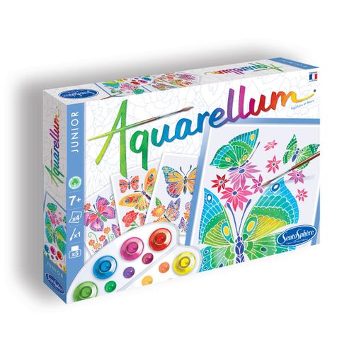 Aquarellum Aquarellum Junior - Papillons Et Fleurs