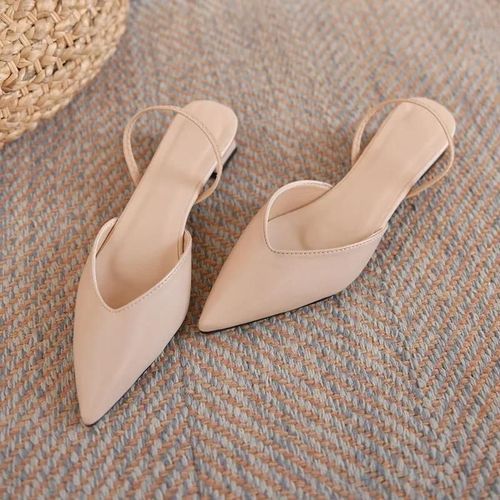 Chaussures Escarpins Talons Carrés Pour Femmeschaussures Simplesstrucbeigeconfortablerobe De Soiréenouvelle Modeété