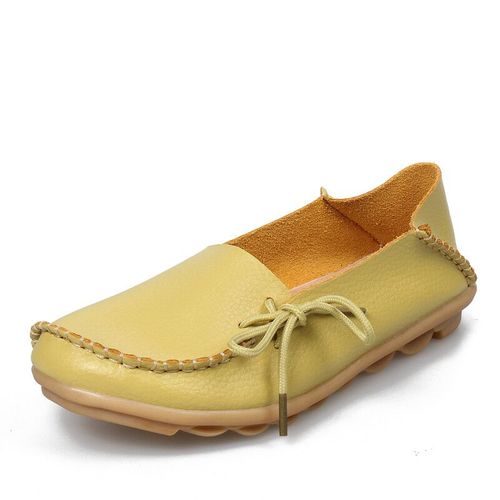 Chaussures Mocassins En Cuir Group Pour Femmechaussures Platesà Enfileravec Nministériels D Papillongrande Tailleautomne