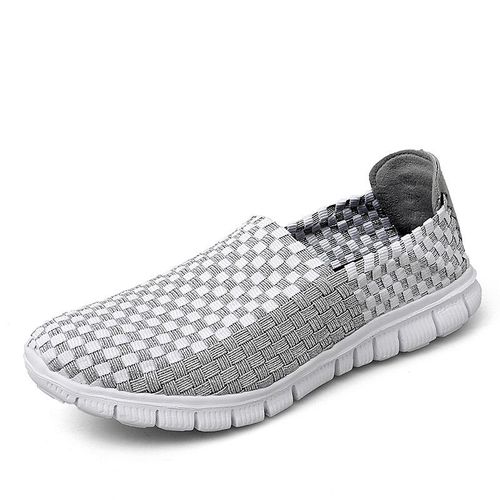 Mocassins Tissés À Enfiler Pour Femmes,Baskets Respirantes,Plates,Légères,À La Mode,Chaussures D'extérieur,35-41,