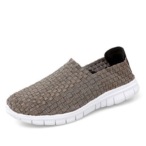 Mocassins Tissés À Enfiler Pour Femmes,Baskets Respirantes,Plates,Légères,À La Mode,Chaussures D'extérieur,35-41,