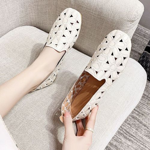 Mocassins Beiges À Enfiler Pour Femmes,Chaussures Plates Larges Pour Femmes,Chaussures Décontractées Pour Femmes,Chaussures Bon Marché Pour Dames,Grande Taille,41,42,Été,Mode,2023