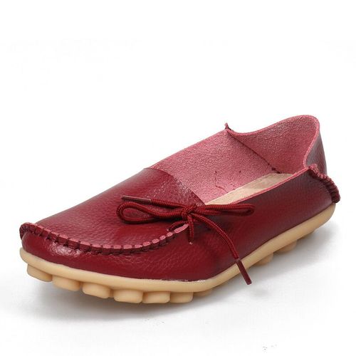 Chaussures Mocassins En Cuir Group Pour Femmechaussures Platesà Enfileravec Nministériels D Papillongrande Tailleautomne