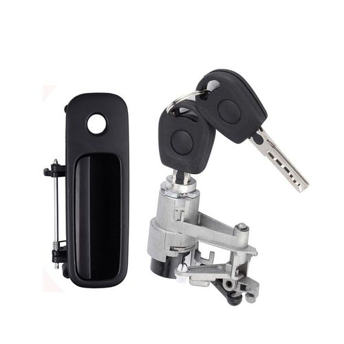 Pair Poignée De Porte Extérieure Arrière Avec Serrure, Poignée De Hayon, Volkswagen Golf Iv Seat, Arosa Lupo 1997-2006, 1j6827297g, 1j6827565b, 2 Prédire "Nipseyteko"