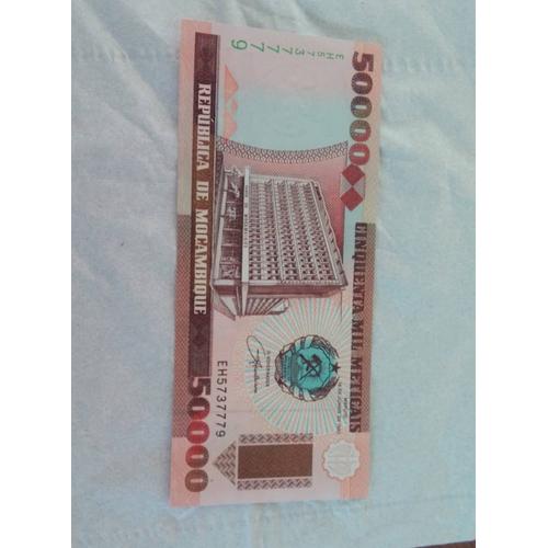 Monnaie 5000 Meticais Mozambique 
