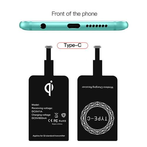 Pour Android Type C - Récepteur De Recharge Sans Fil Pour Iphone 6 7 Plus 5s Micro Usb Type C Chargeur Sans Fil Universel Rapide Pour Samsung Huawei Xiaomi