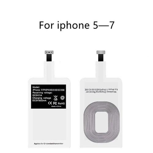 Pour Iphone - Récepteur De Recharge Sans Fil Pour Iphone 6 7 Plus 5s Micro Usb Type C Chargeur Sans Fil Universel Rapide Pour Samsung Huawei Xiaomi