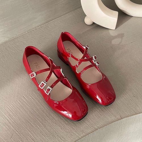 Chaussures Marychaussures Essence En Cuir Verni Pour Femmechaussures Parker Carréestalon Bassemelle Souple Confortabledesignermodelégante Pour Femme