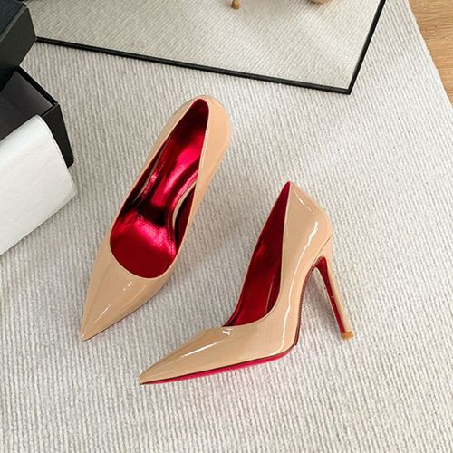 Chaussures À Talons Hauts En Cuir Biscuits Pour Femmes,Stiletto Parker,Chaussures Professionnelles,Mode Française,Sexy,Grande Taille 35-43,2024