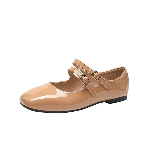 Chaussures Chaussures Mary Janes En Cuir Pour Femmeschaussures Carrées Parkerchaussures De Créateurs Double Structuretalons Baschaussures Nues Pour Femmes