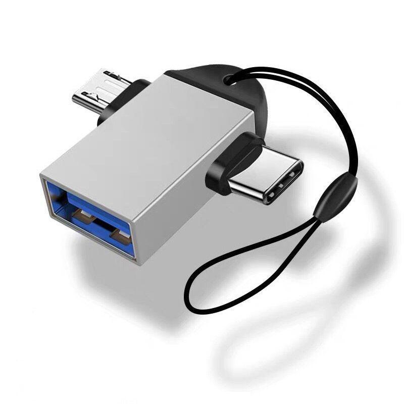 Generic Adaptateur OTG 2 en 1 micro USB type-c vers USB 3.0, câble  convertisseur d'interface pour téléphone portable - Prix pas cher