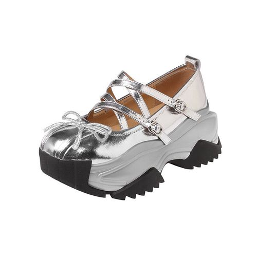Mocassins En Cuir Véritable Pour Femmes,Chaussures À Plateforme De Printemps,Style Britannique,Mode