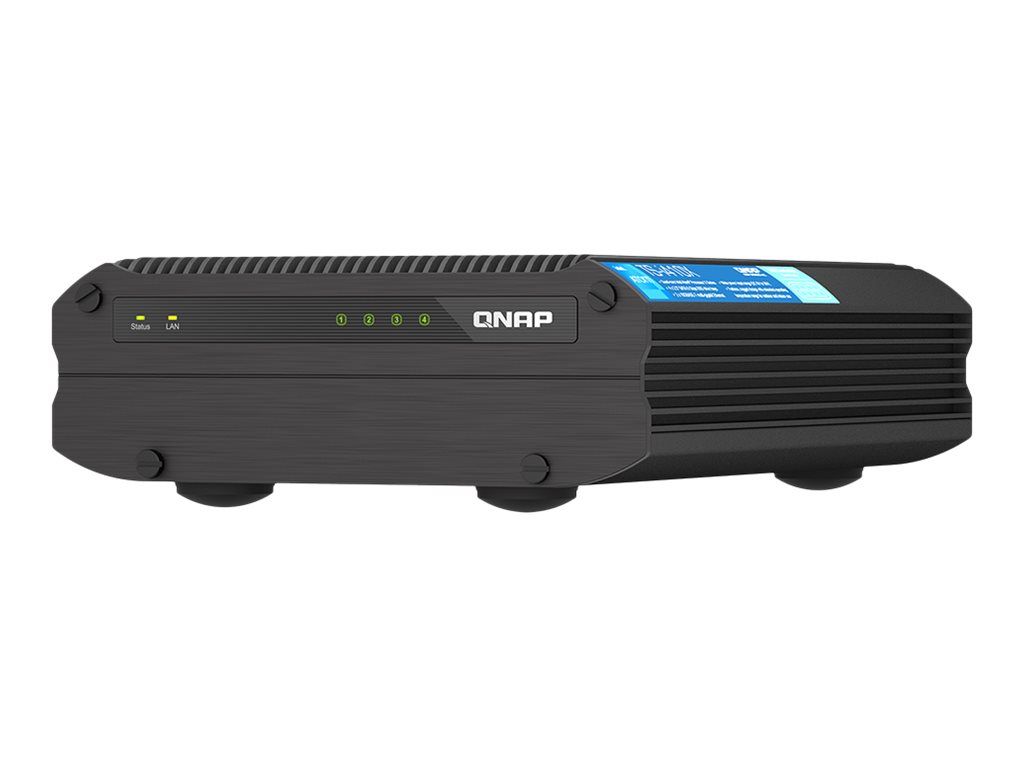 QNAP TS-i410X - Serveur NAS - 4 Baies - SATA 6Gb/s - RAID RAID 0, 1, 5, 6, 10, JBOD - RAM 8 Go - 10 Gigabit Ethernet - iSCSI support