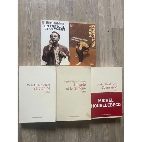 Michel Houellebecq Sérotonine / Soumission / La Carte Et Le Territoire Epoche 2les Particules Élémentaires / Extension Du Domaine De La Lutte 