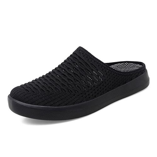 Baskets En Maille Légères Pour Femmes,Chaussures Plates Respirantes,Demi-Mocassins À Enfiler,Chaussures Décontractées Pour Femmes,Été,Grande Taille 35-42