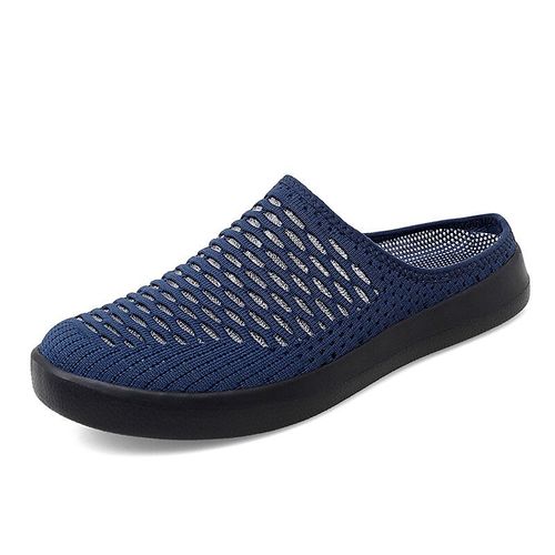 Baskets En Maille Légères Pour Femmes,Chaussures Plates Respirantes,Demi-Mocassins À Enfiler,Chaussures Décontractées Pour Femmes,Été,Grande Taille 35-42