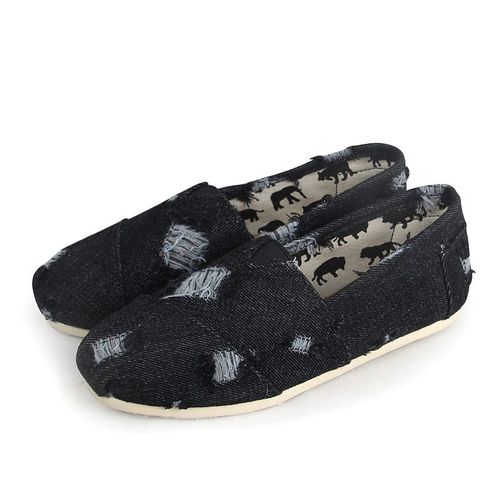 Mocassins Plats Peu Profonds Pour Femmes Et Hommes,Chaussures En Toile Pour Femmes,Chaussures Décontractées En Denim,Chaussures Confortables Et Respirantes Pour Dames,Grande Taille 44,Printemps