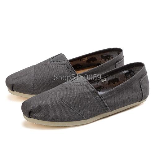 Mocassins Plats Peu Profonds Pour Femmes Et Hommes,Chaussures En Toile Pour Femmes,Chaussures Décontractées En Denim,Chaussures Confortables Et Respirantes Pour Dames,Grande Taille 44,Printemps