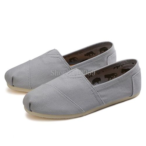 Mocassins Plats Peu Profonds Pour Femmes Et Hommes,Chaussures En Toile Pour Femmes,Chaussures Décontractées En Denim,Chaussures Confortables Et Respirantes Pour Dames,Grande Taille 44,Printemps