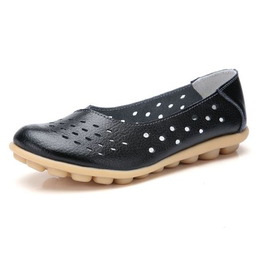Chaussures D'été Décontractées Pour Femmes,Mocassins En Caoutchouc Découpés,Antidérapants,Respirants Pour Femmes,Grande Taille 35-44
