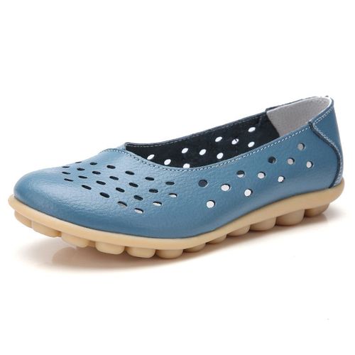 Chaussures D'été Décontractées Pour Femmes,Mocassins En Caoutchouc Découpés,Antidérapants,Respirants Pour Femmes,Grande Taille 35-44