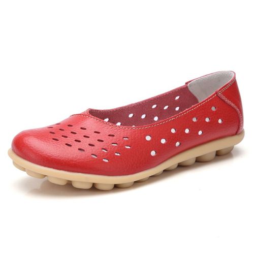 Chaussures D'été Décontractées Pour Femmes,Mocassins En Caoutchouc Découpés,Antidérapants,Respirants Pour Femmes,Grande Taille 35-44