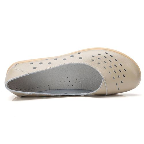 Chaussures D'été Décontractées Pour Femmes,Mocassins En Caoutchouc Découpés,Antidérapants,Respirants Pour Femmes,Grande Taille 35-44