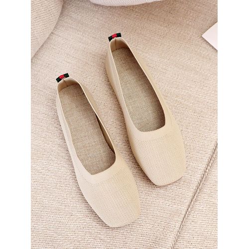 Chaussures Mocassins En Maille Respirante Pour Femmeschaussures D'étémode Confortablecarré Parkerappartements Décontractés