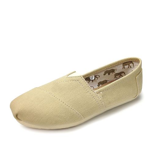 Chaussures Mocassins Confortables En Toile Pour Femmechaussures Décontractéesrougedégradéclassiquecoupleprintempsété