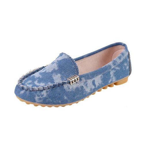 Chaussures Chaussures Plates Décontractées Pour Femmesmocassins En Denimdouxrondparkersports De Plein Airgrande Tailleprintempsautomnenouvelle Mode