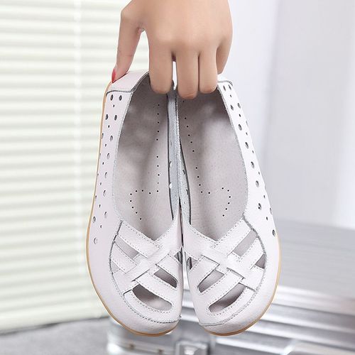 Chaussures Mocassins Plats En Cuir Véritable Pour Femmeschaussures Enfilerchaussures Décontractées Pour Femmesmode Féminine