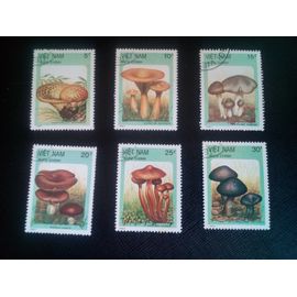 Timbre Vietnam Y T 848 A 853 Champignons 1987 ( 020607 )