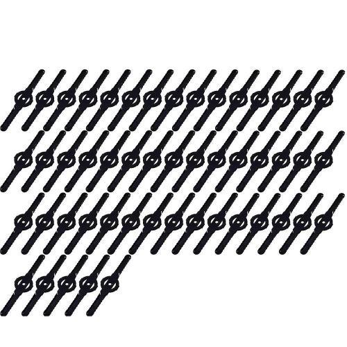 50pcs Tondeuse d¿herbe en plastique Blades Tondeuse à gazon Lame Sans fil Trimmer Outil de jardin Tondeuse à gazon Trimmer