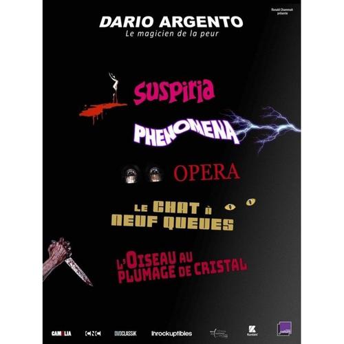 Affiche Cinema Retropstective Dario Argento En 5 Films Pf