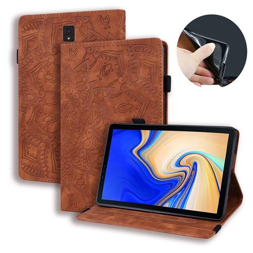 Funda En Relief De Fleur Pour Samsung Galaxy Tab S4 2018 Sm-T830 Sm-T835 10.5 ""Étui De Protection Pour Tablette Avec Coque Arrière En Tpu Souple