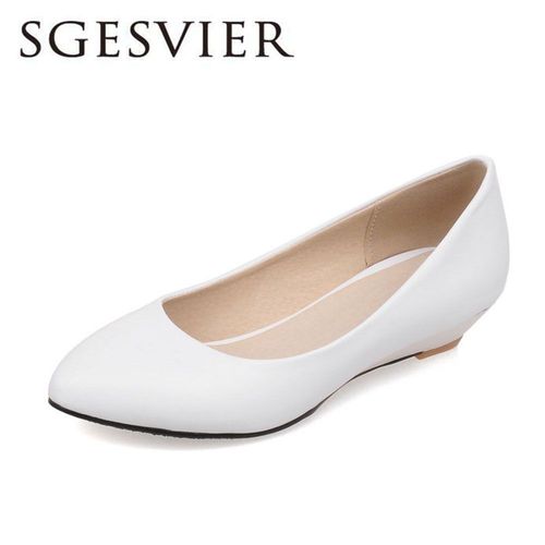 Sgesvier-Escarpins À Tête Pointue Pour Femmes,Chaussures À Talons Bas,Chaussures À Enfiler Peu Profondes,Escarpins Blancs Et Noirs,Chaussures Pour Dames,32-48,Ox094