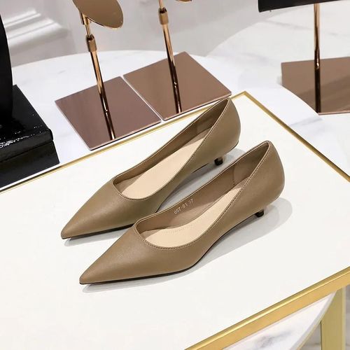 Chaussures Escarpins Version Coréenne Talons Bas Et Pointus Pour Femmechaussures Oxford De Travail De Bureauautomne