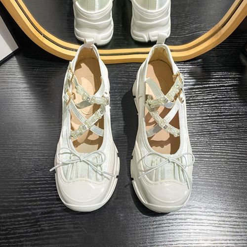 Chaussures Chaussures Mary Jane Pour Femmesbaskets De Créateurs De Modechaussures Décontractées Plateforme Plate Lolitauniforme