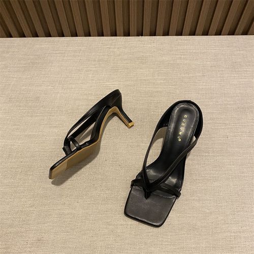 Tongs Sexy À Talons Hauts Fins Pour Femmes,Chaussures D'été,Pantoufles Pour Dames,Mode,2024 - 38
